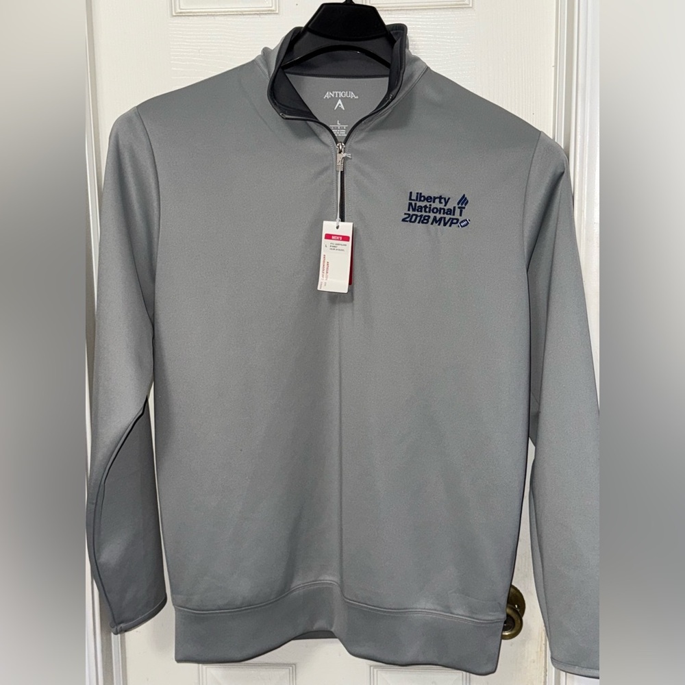 Antigua Light Gray Quarter-Zip Pullover 🏈🏈🏈🏈🏈